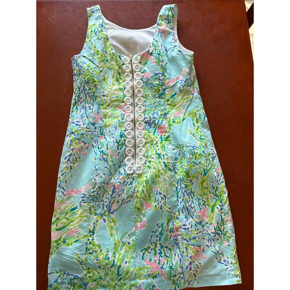 Lilly Pulitzer Cathy Shift Dress Sky Blue Heaven Size 0 - Picture 7 of 8